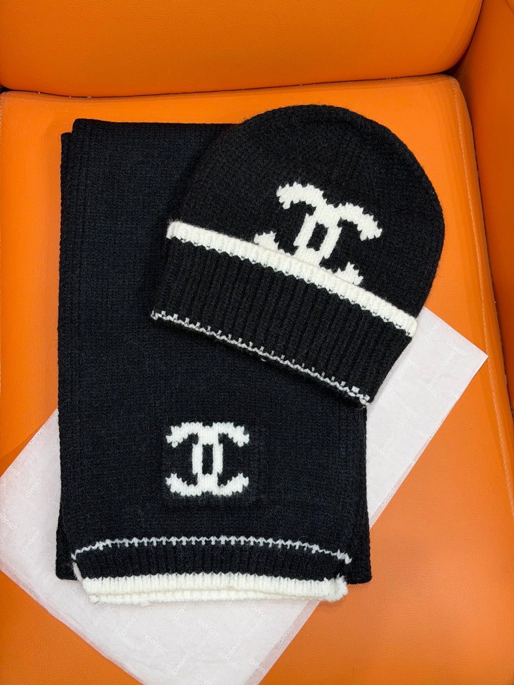Chanel Jacquard Colorblock Accessory Set - 1245544643 - Photo 6