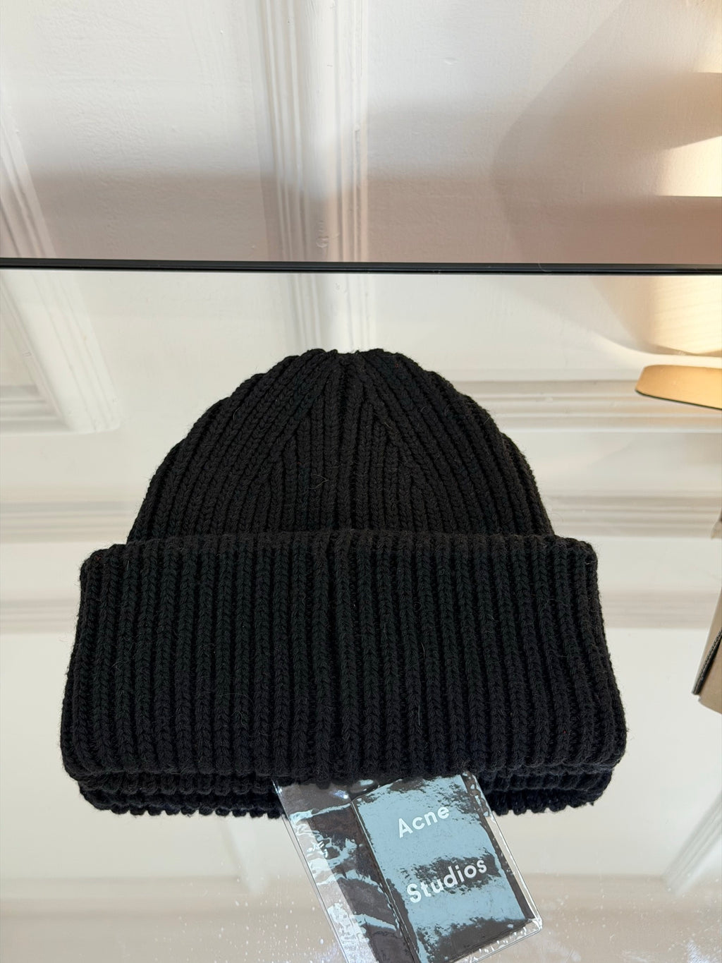 Acne Studios Logo Detail Knit Beanie - 1243996916 - Photo 6