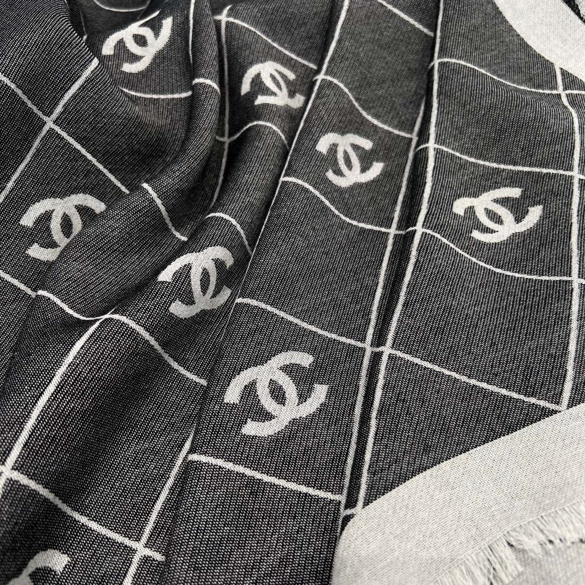 Chanel Jacquard Logo Detail Scarf - 1014310777 - Photo 6