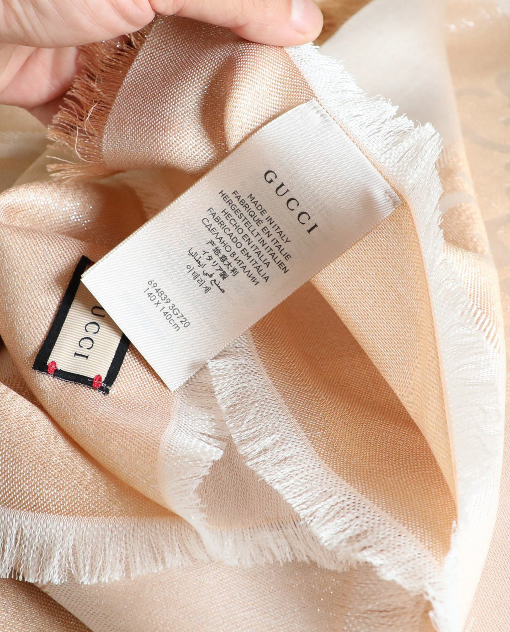 Gucci Square Scarf - 965874321 - Photo 6
