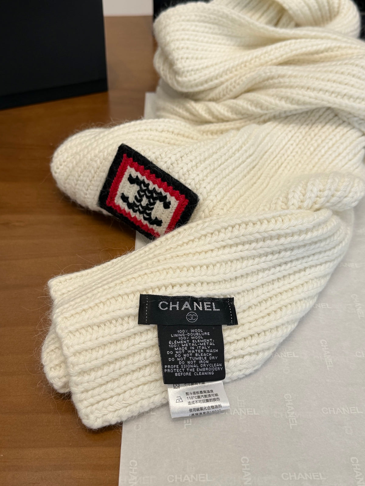 Chanel Colorblock Knit Accessory Set - 1245544765 - Photo 6