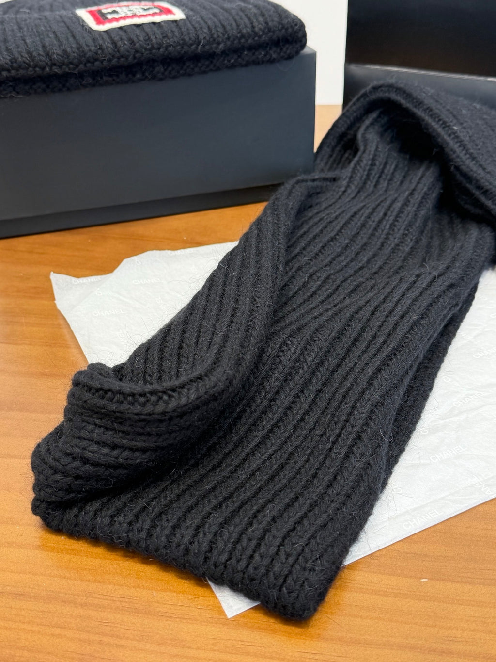 Chanel Colorblock Knit Accessory Set - 1245544713 - Photo 6