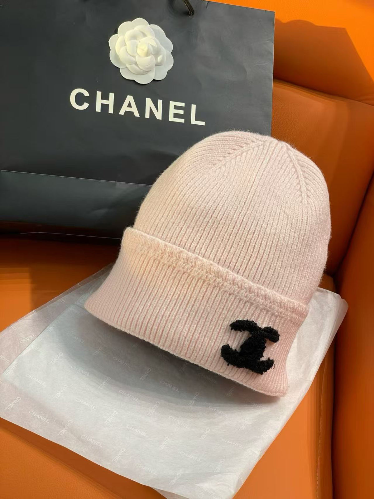 Chanel Logo Detail Knit Beanie - 1149273104 - Photo 6