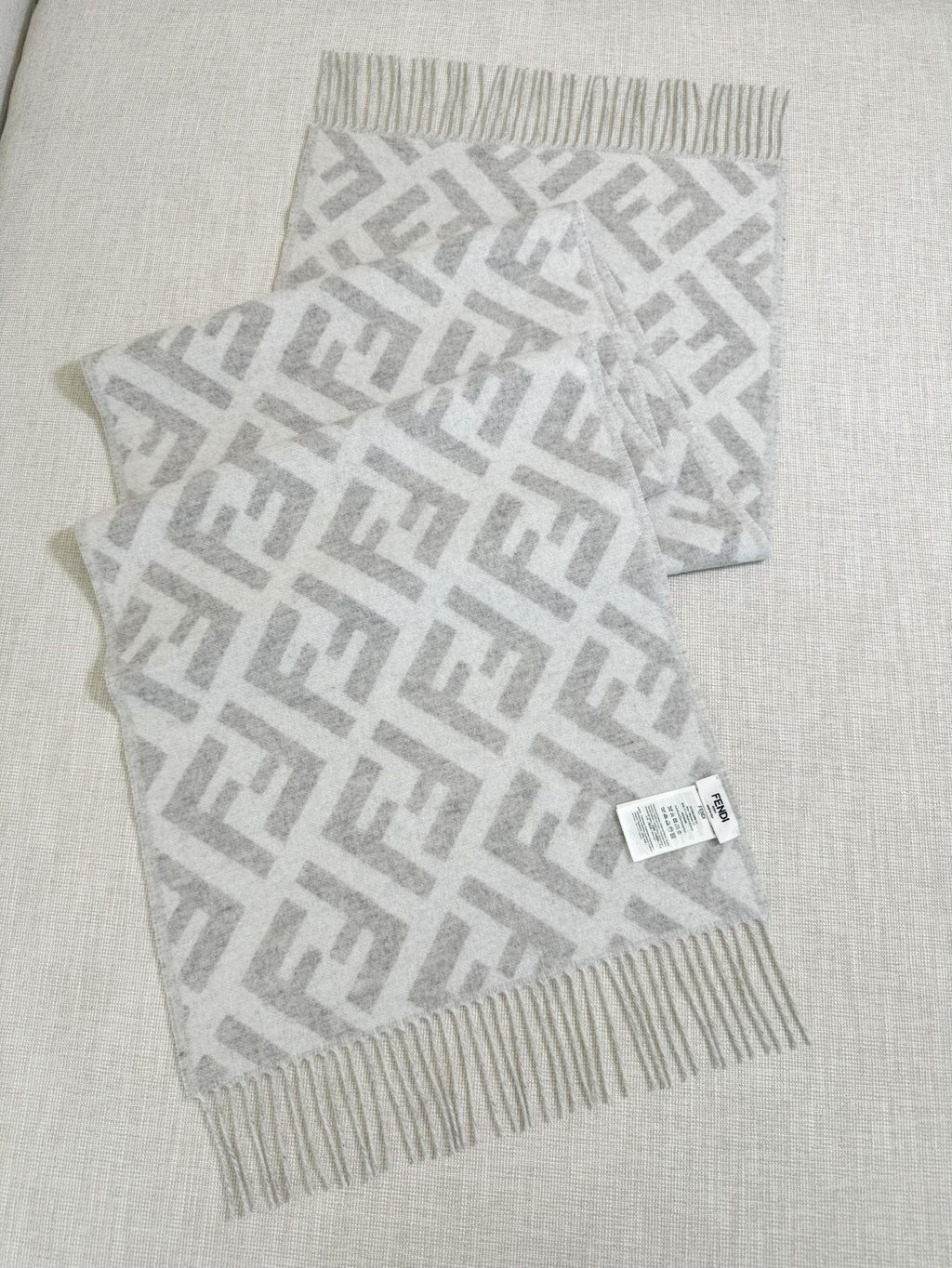 Fendi Jacquard Logo Detail Scarf - 973645480 - Photo 6