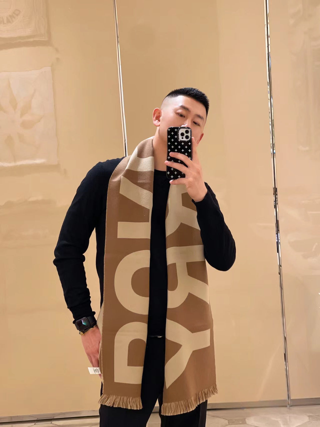 Burberry Logo Detail Scarf - 975220116 - Photo 6