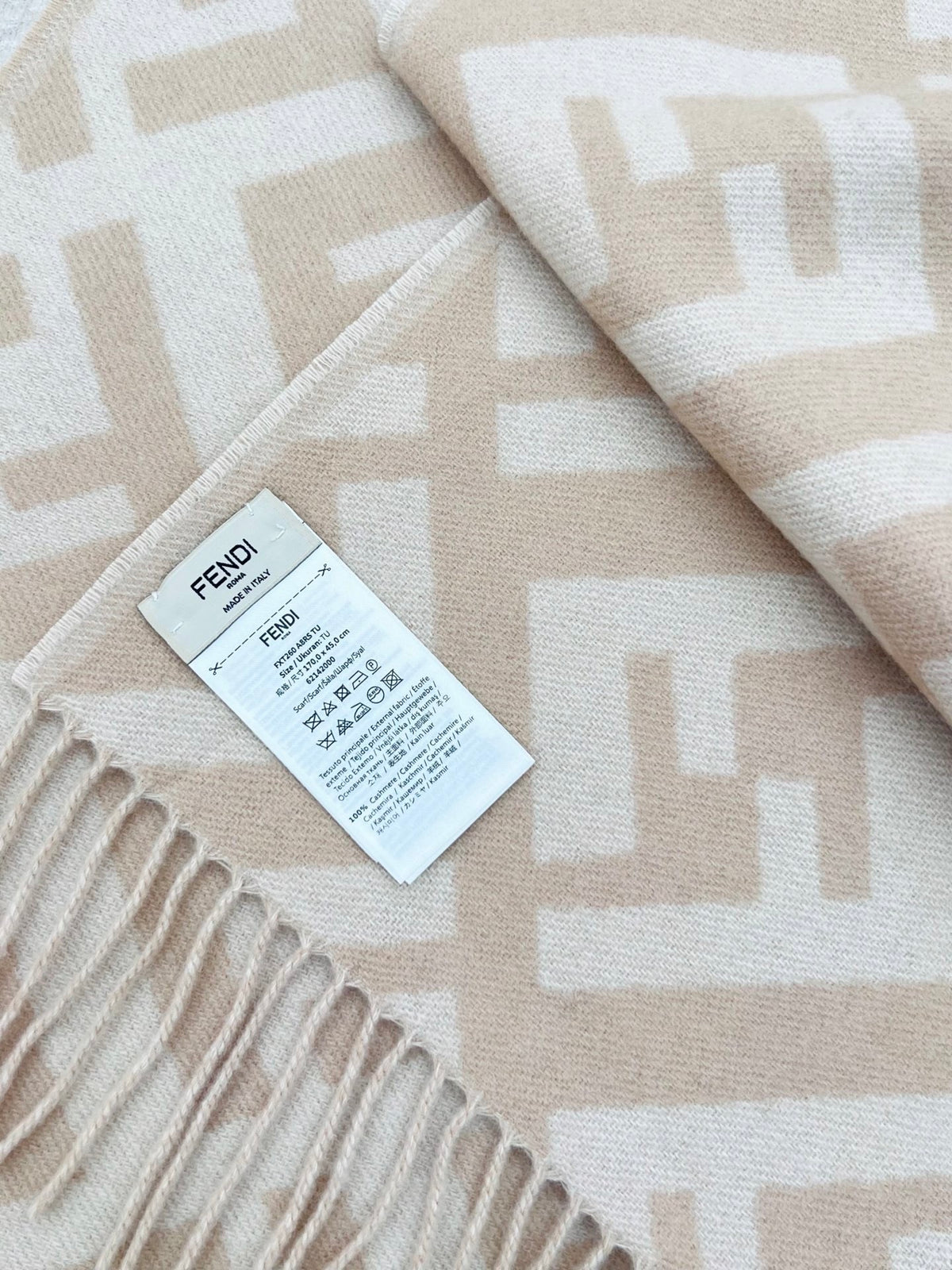 Fendi Logo Detail Scarf - 1245371961 - Photo 6