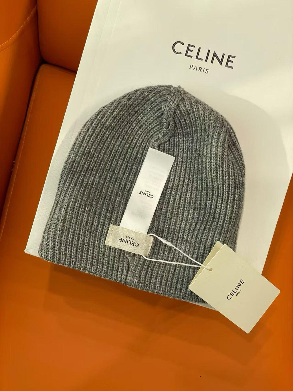 Celine Embroidered Logo Detail Beanie - 1149273033 - Photo 6