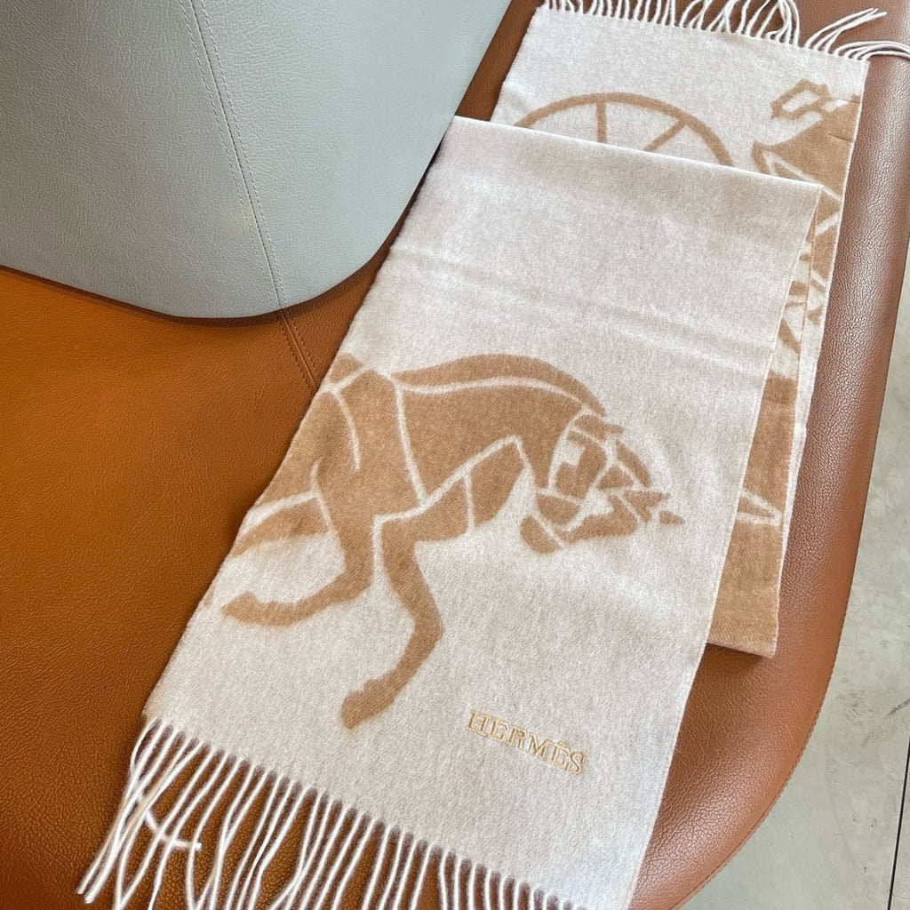 Hermes Jacquard Embroidered Scarf - 973237584 - Photo 6