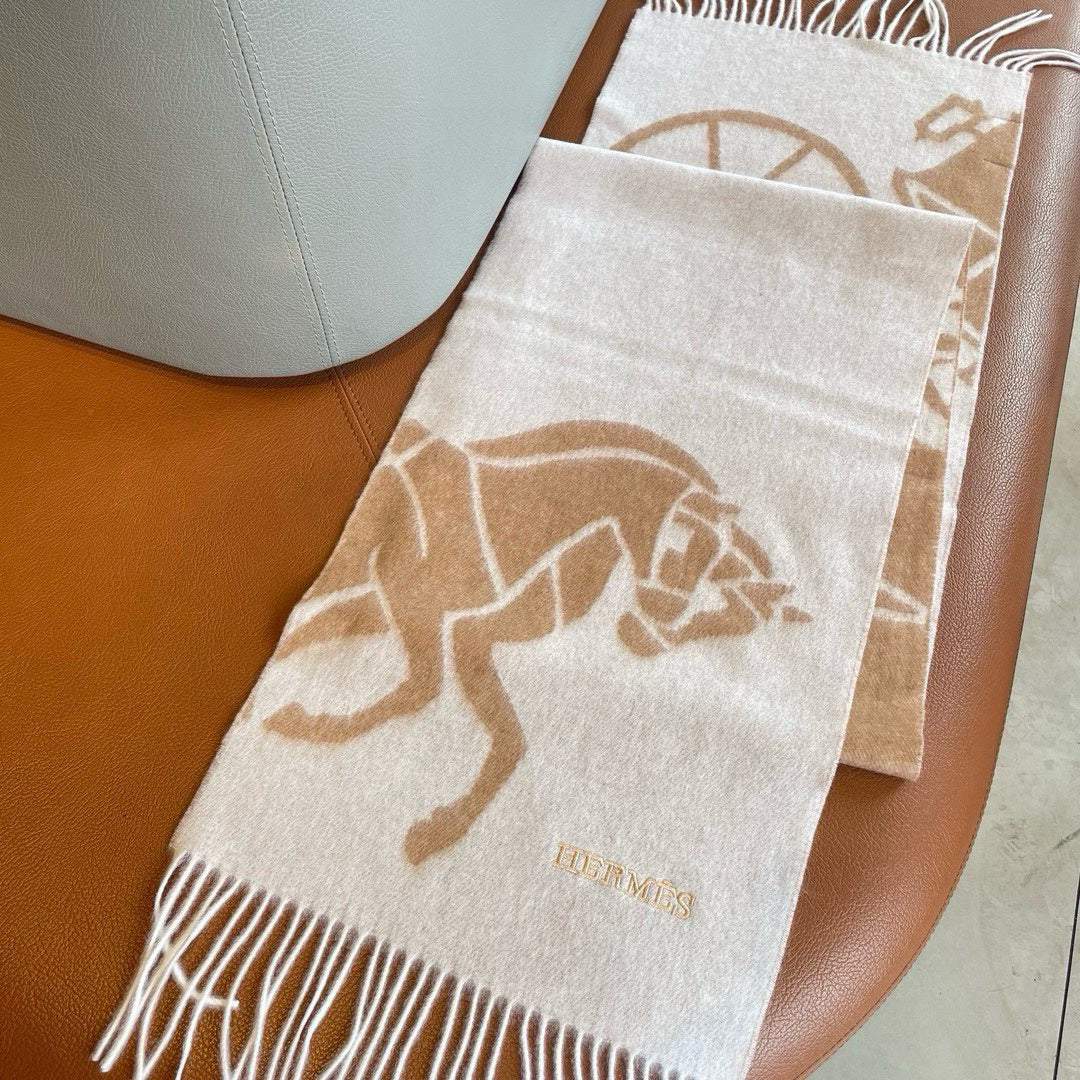 Hermes Jacquard Embroidered Scarf - 973237584 - Photo 6