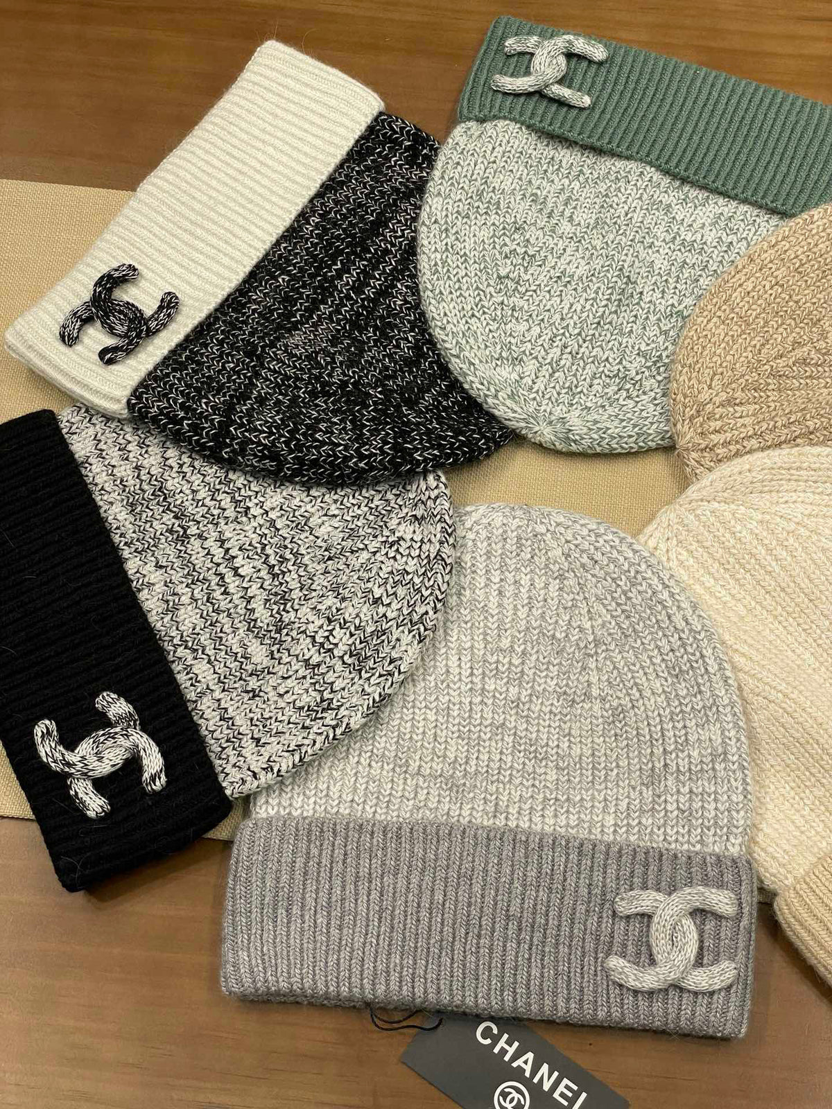 Chanel Knit Beanie - 975370257 - Photo 6