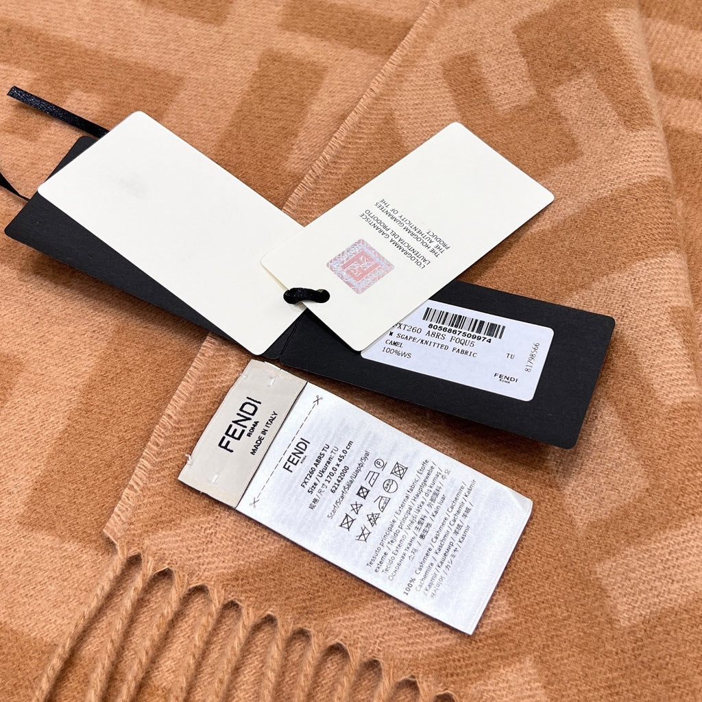 Fendi Jacquard Logo Detail Scarf - 1245377068 - Photo 6