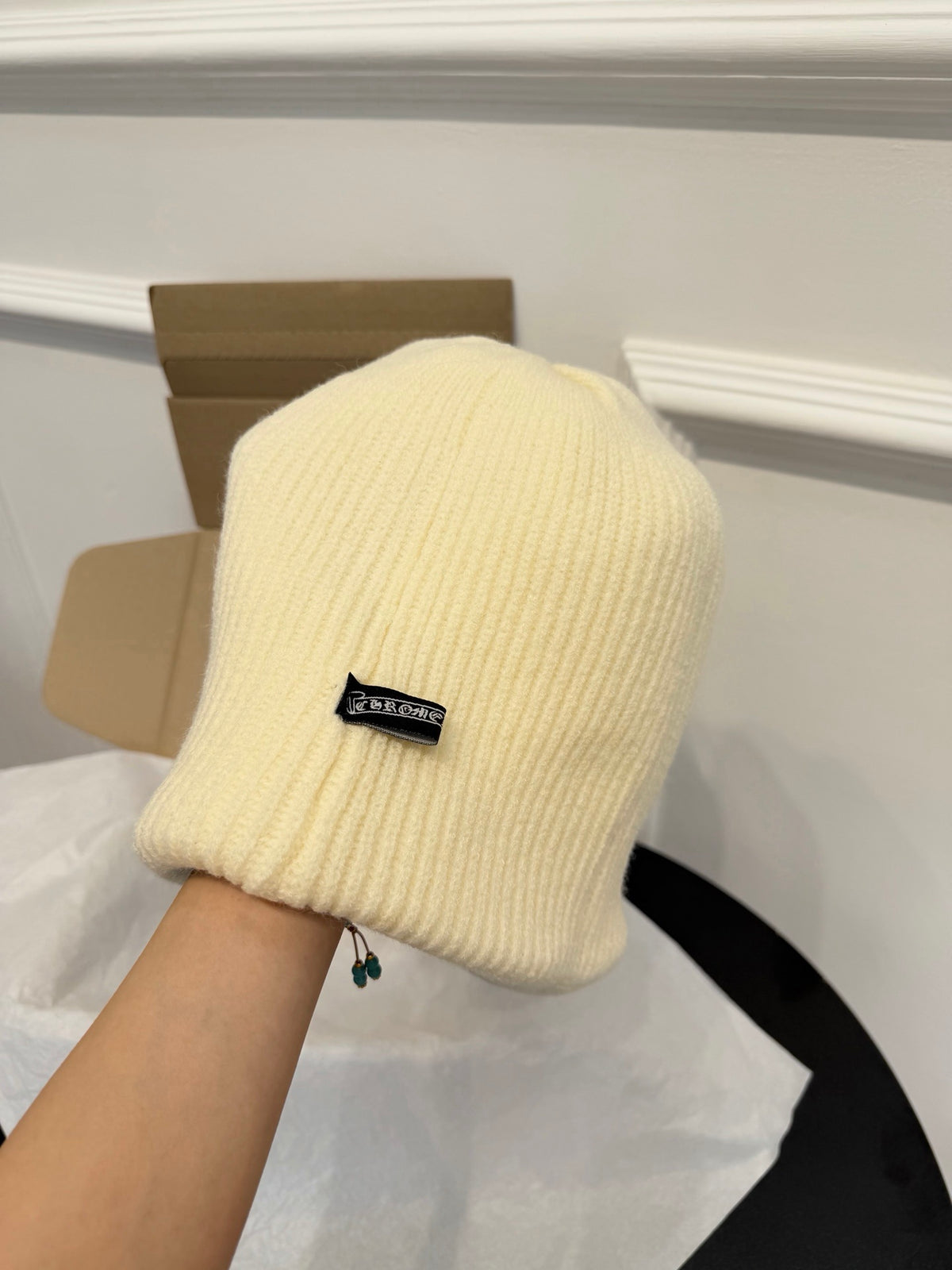 Chrome Hearts Jacquard Logo Detail Beanie - 1245544407 - Photo 6