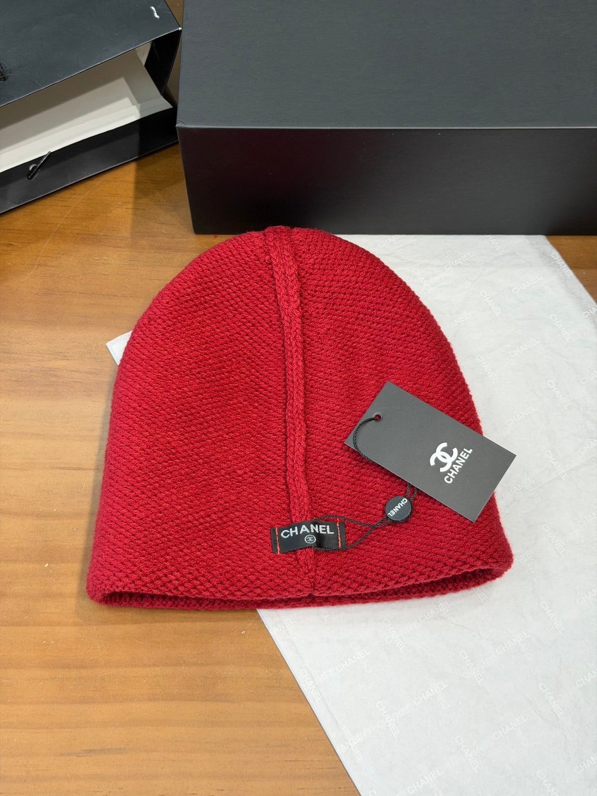 Chanel Knit Beanie - 1245543977 - Photo 6