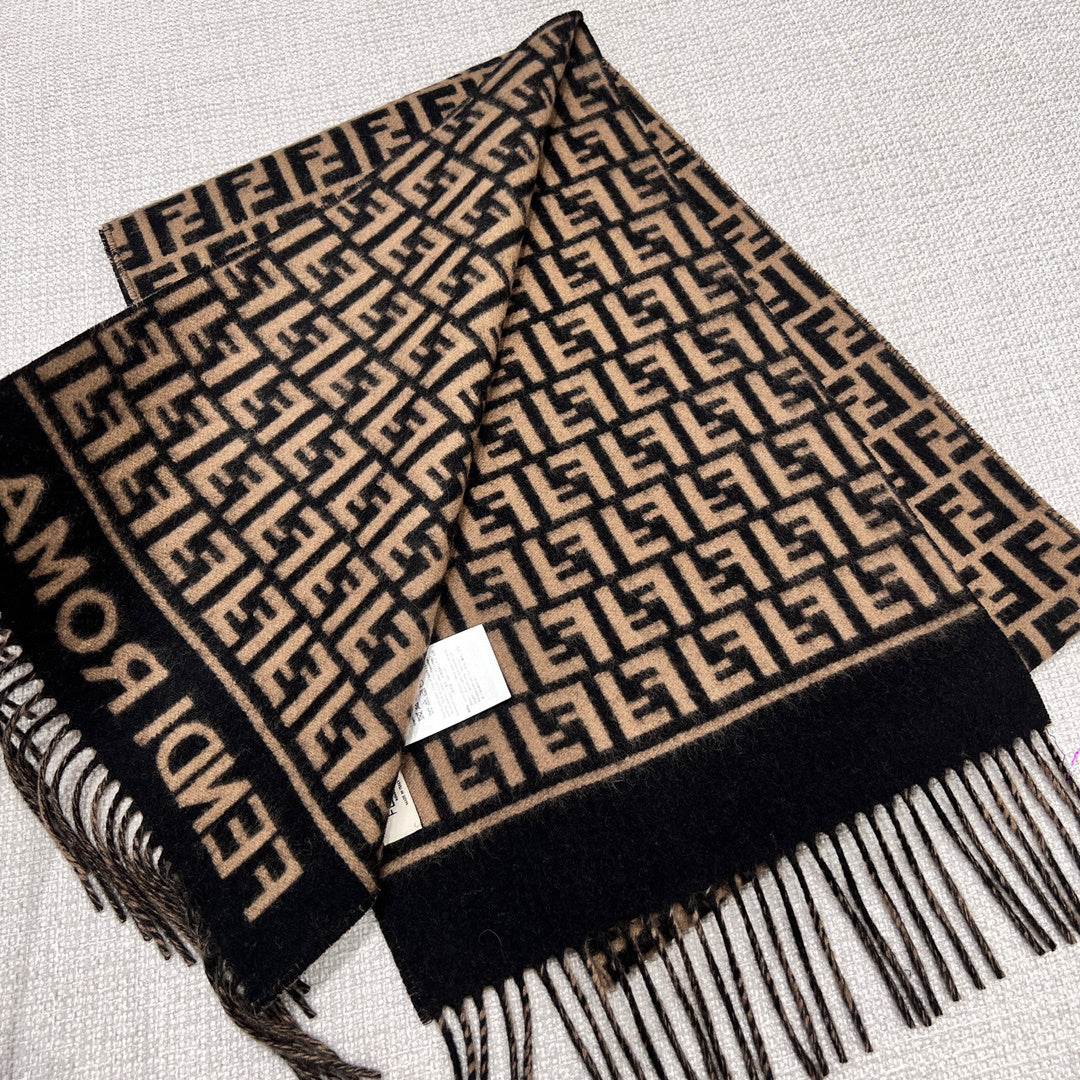 Fendi Jacquard Logo Detail Scarf - 984596780 - Photo 6