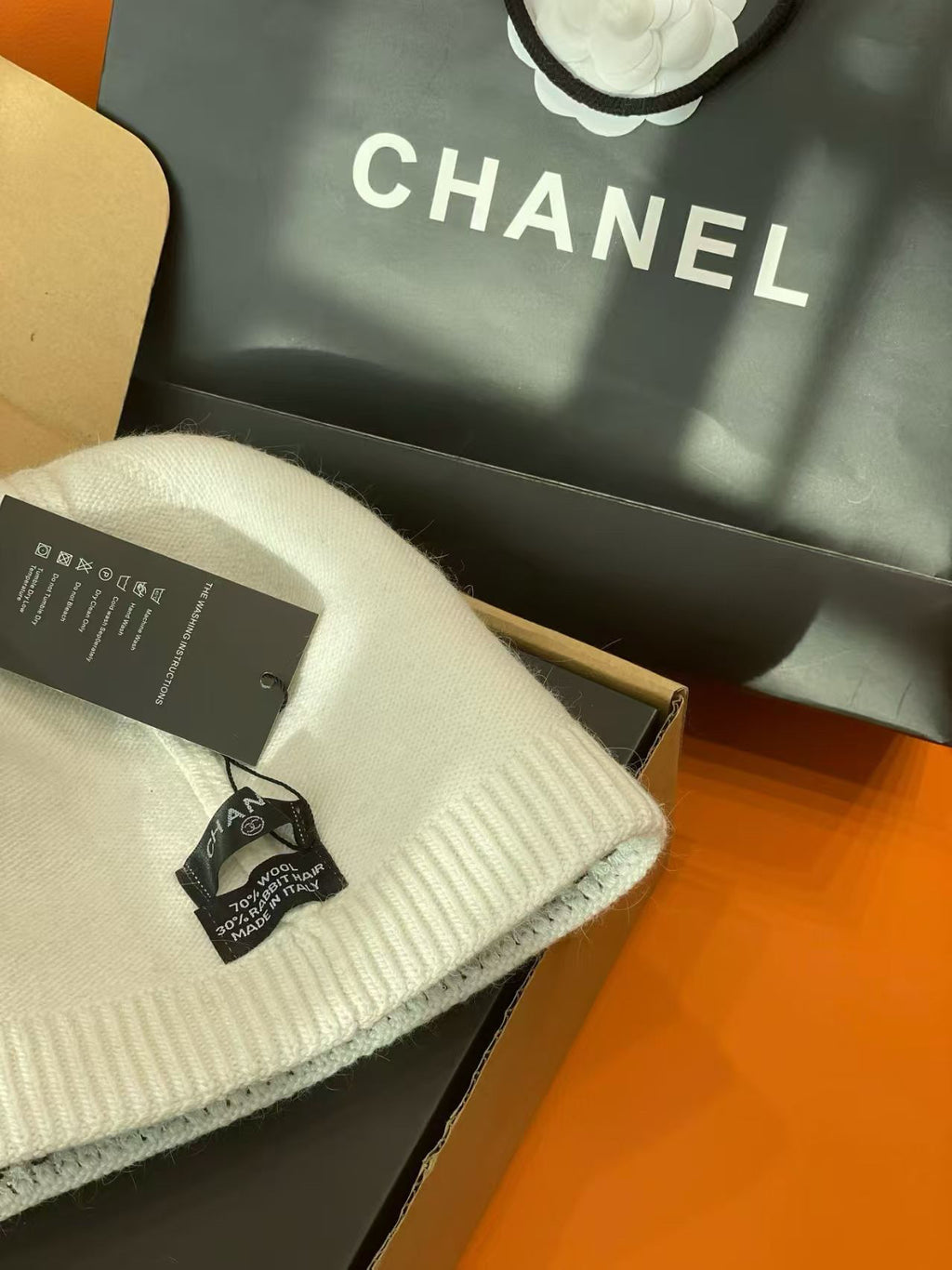 Chanel Logo Detail Knit Beanie - 1149273136 - Photo 6