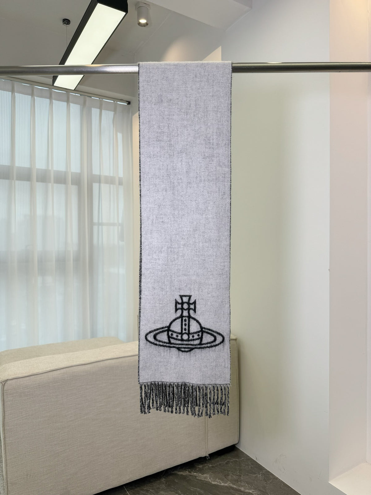Vivienne Westwood Jacquard Logo Detail Scarf - 973237879 - Photo 7