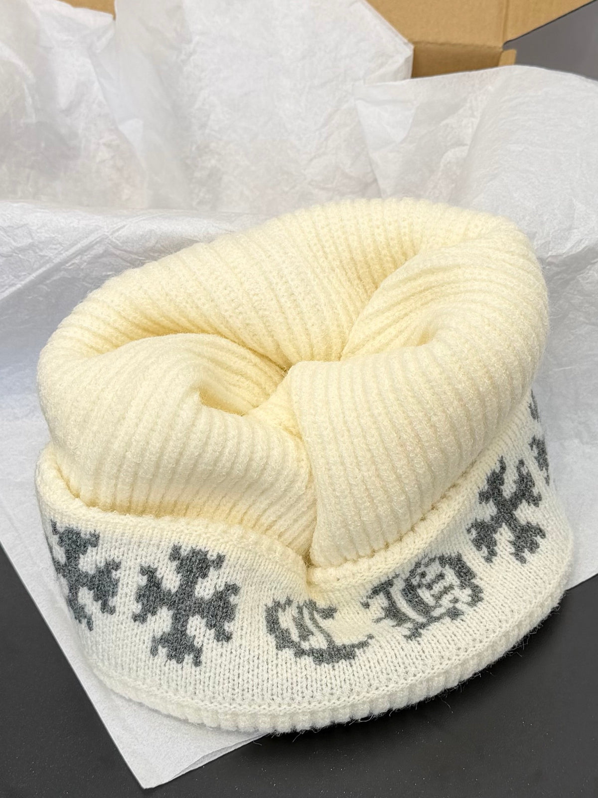 Chrome Hearts Jacquard Logo Detail Beanie - 1245544407 - Photo 7