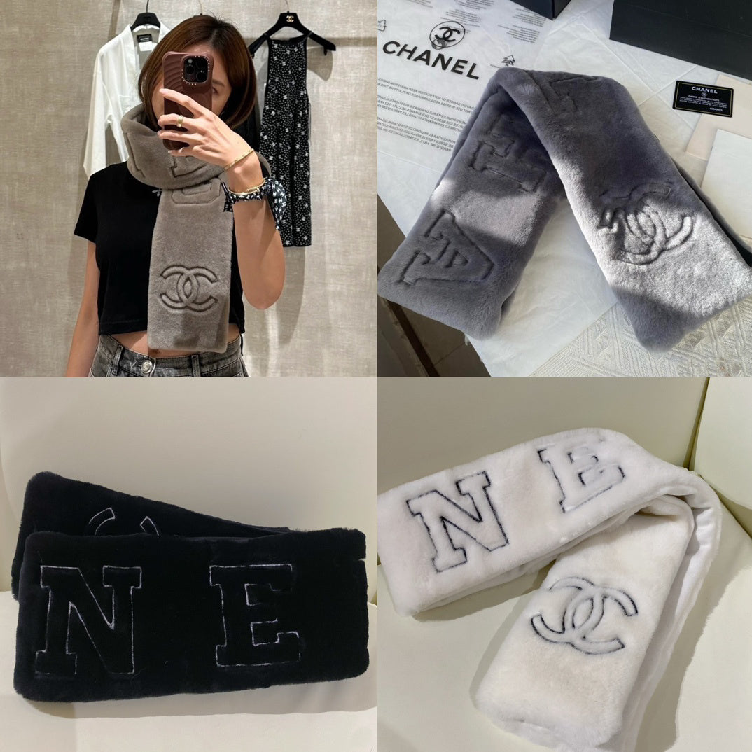 Chanel Embroidered Logo Detail Scarf - 962537127 - Photo 7