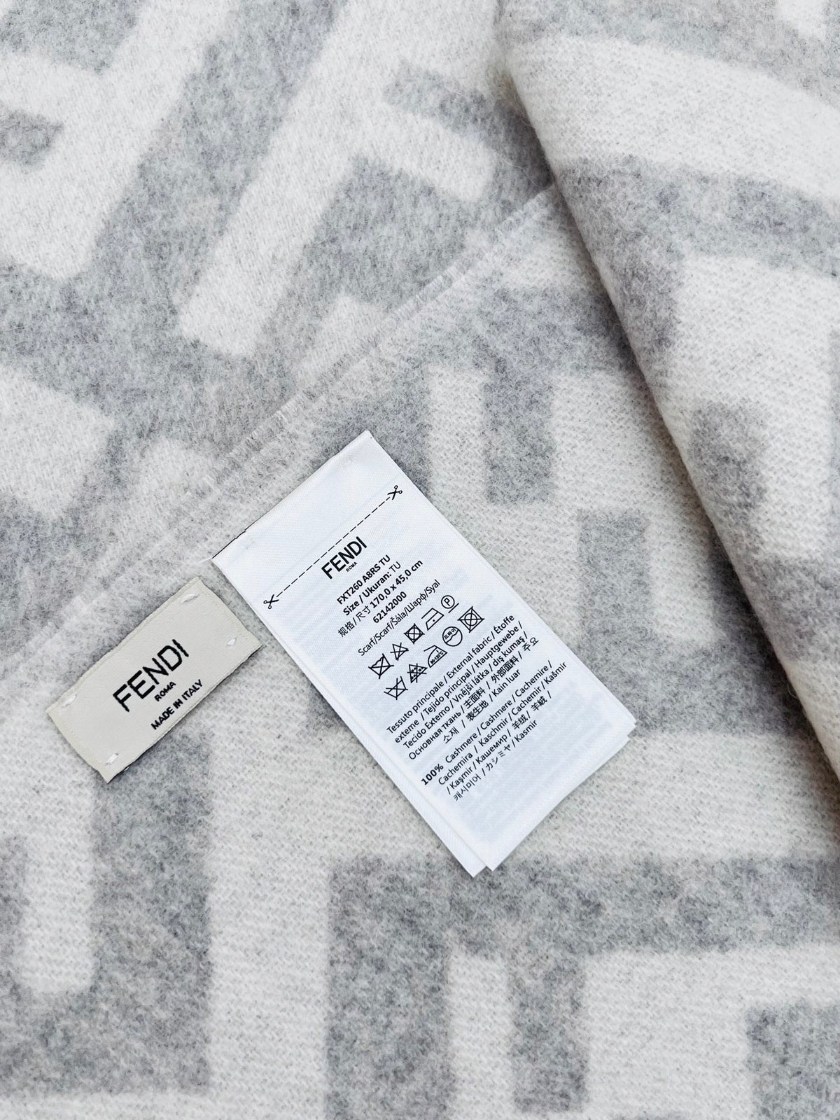 Fendi Logo Detail Scarf - 1245373006 - Photo 7