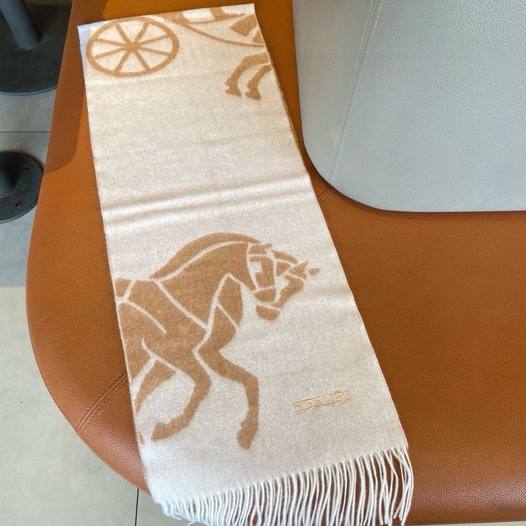 Hermes Jacquard Embroidered Scarf - 973237584 - Photo 7