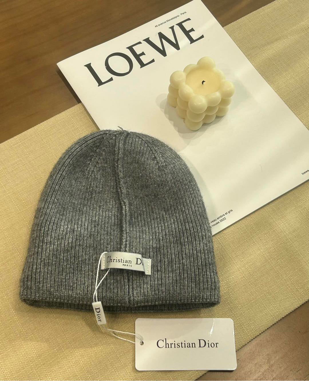 Dior Embroidered Logo Detail Beanie - 983835807 - Photo 7