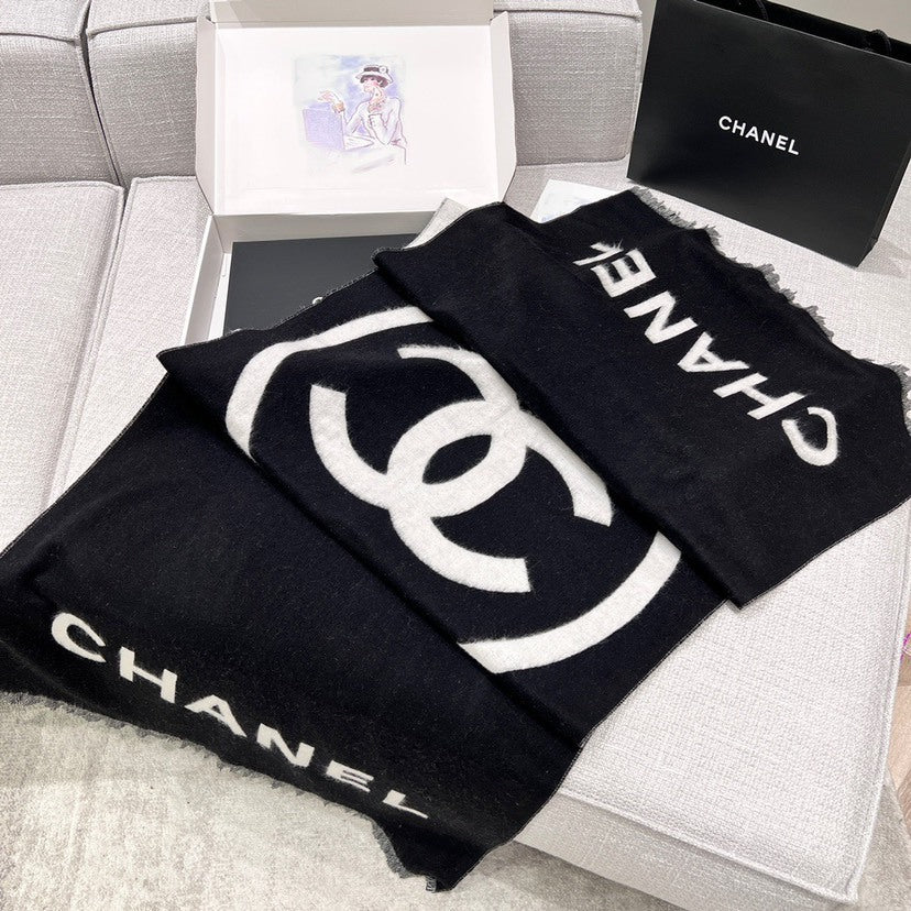 Chanel Logo Detail Scarf - 945444463 - Photo 7