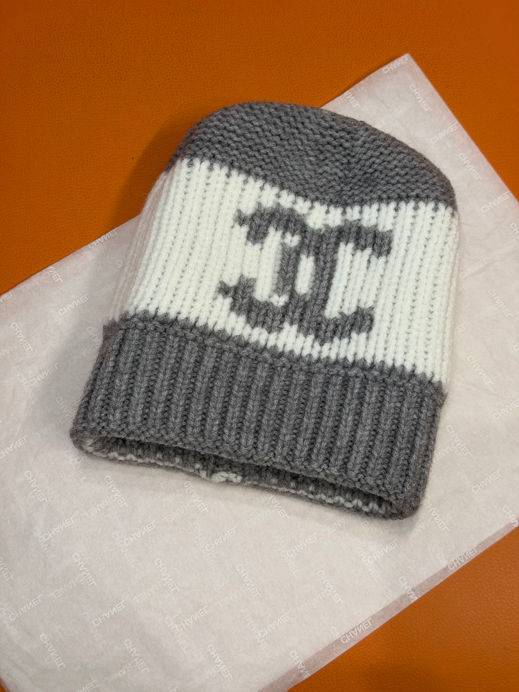 Chanel Jacquard Colorblock Beanie - 1245543566 - Photo 7