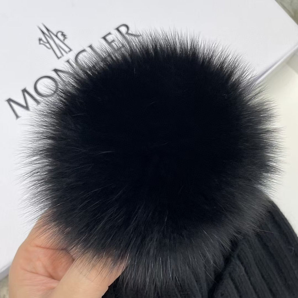 Moncler Knit Pom-Pom Beanie - 1107213972 - Photo 7