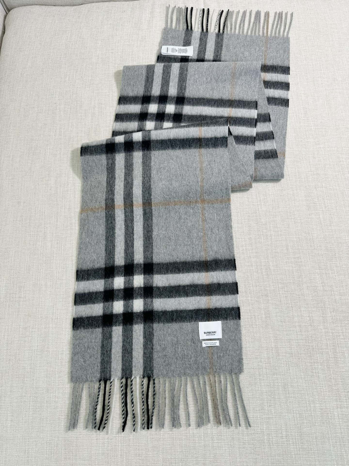 Burberry Check Pattern Scarf - 973281879 - Photo 7