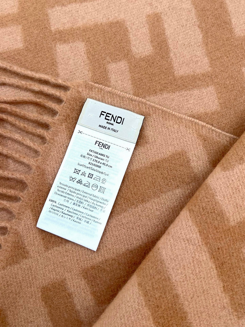 Fendi Logo Detail Scarf - 1245372577 - Photo 7