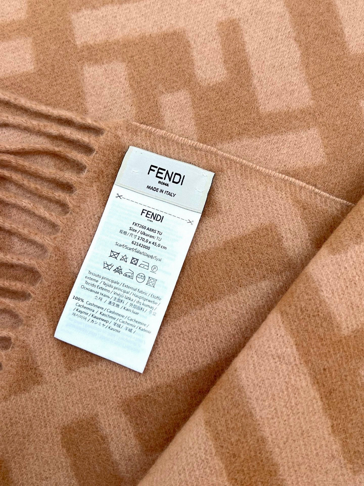 Fendi Logo Detail Scarf - 1245372577 - Photo 7