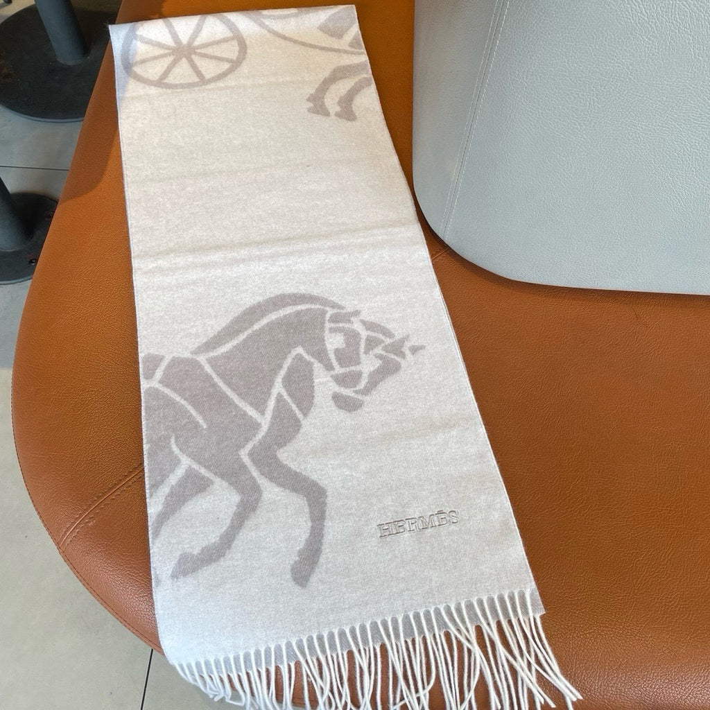 Hermes Jacquard Embroidered Scarf - 973237589 - Photo 7