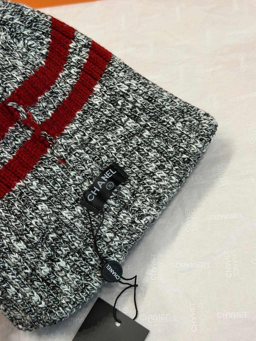 Chanel Jacquard Colorblock Beanie - 1245543947 - Photo 7