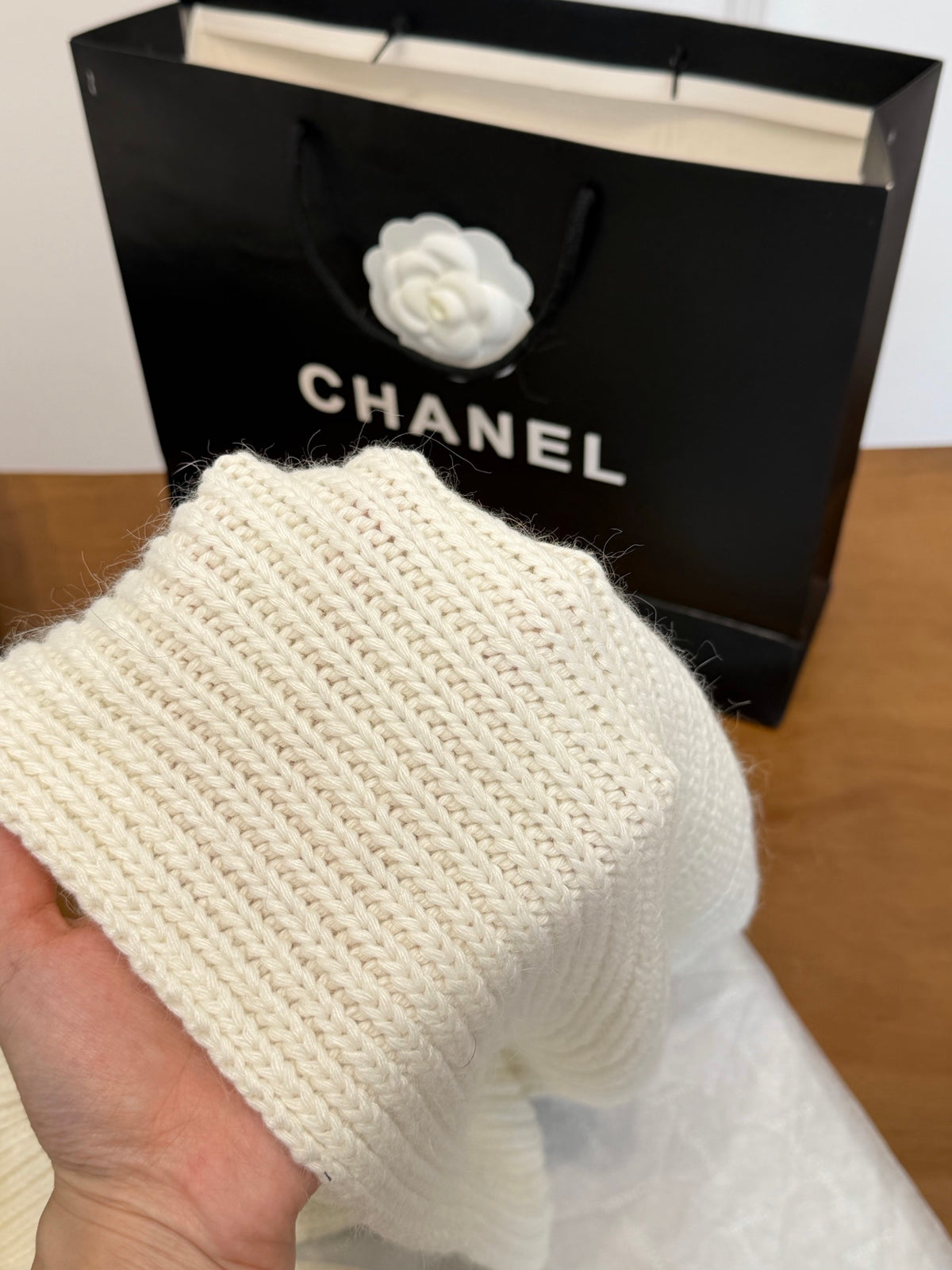 Chanel Colorblock Knit Accessory Set - 1245544765 - Photo 7