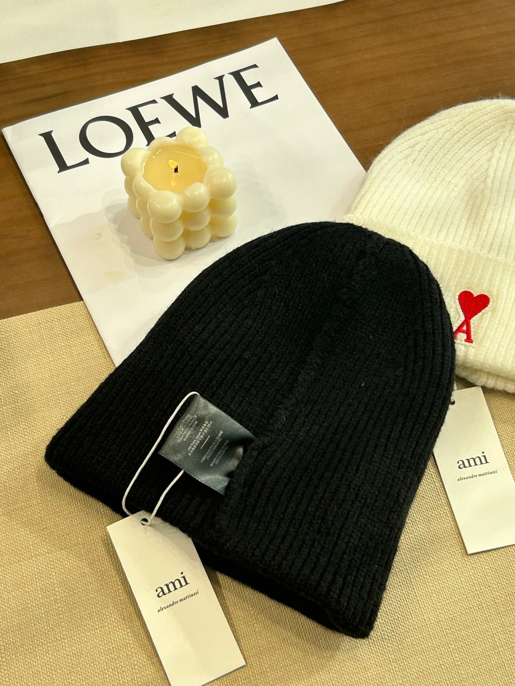 Ami Paris Embroidered Knit Beanie - 1107214118 - Photo 7