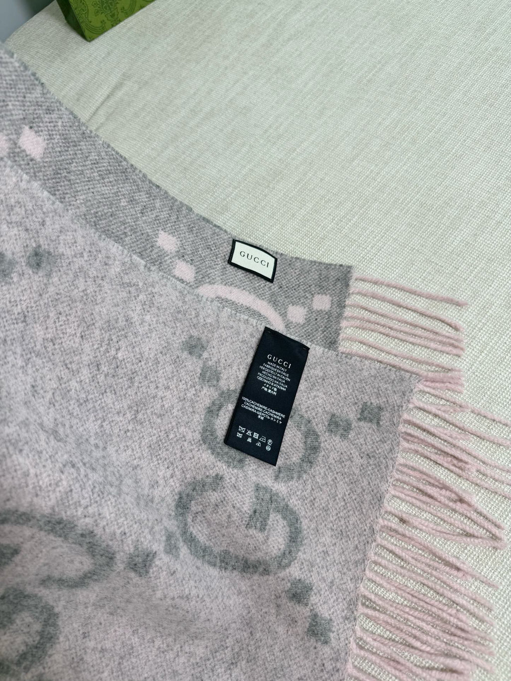 Gucci Jacquard Colorblock Scarf - 973282665 - Photo 7