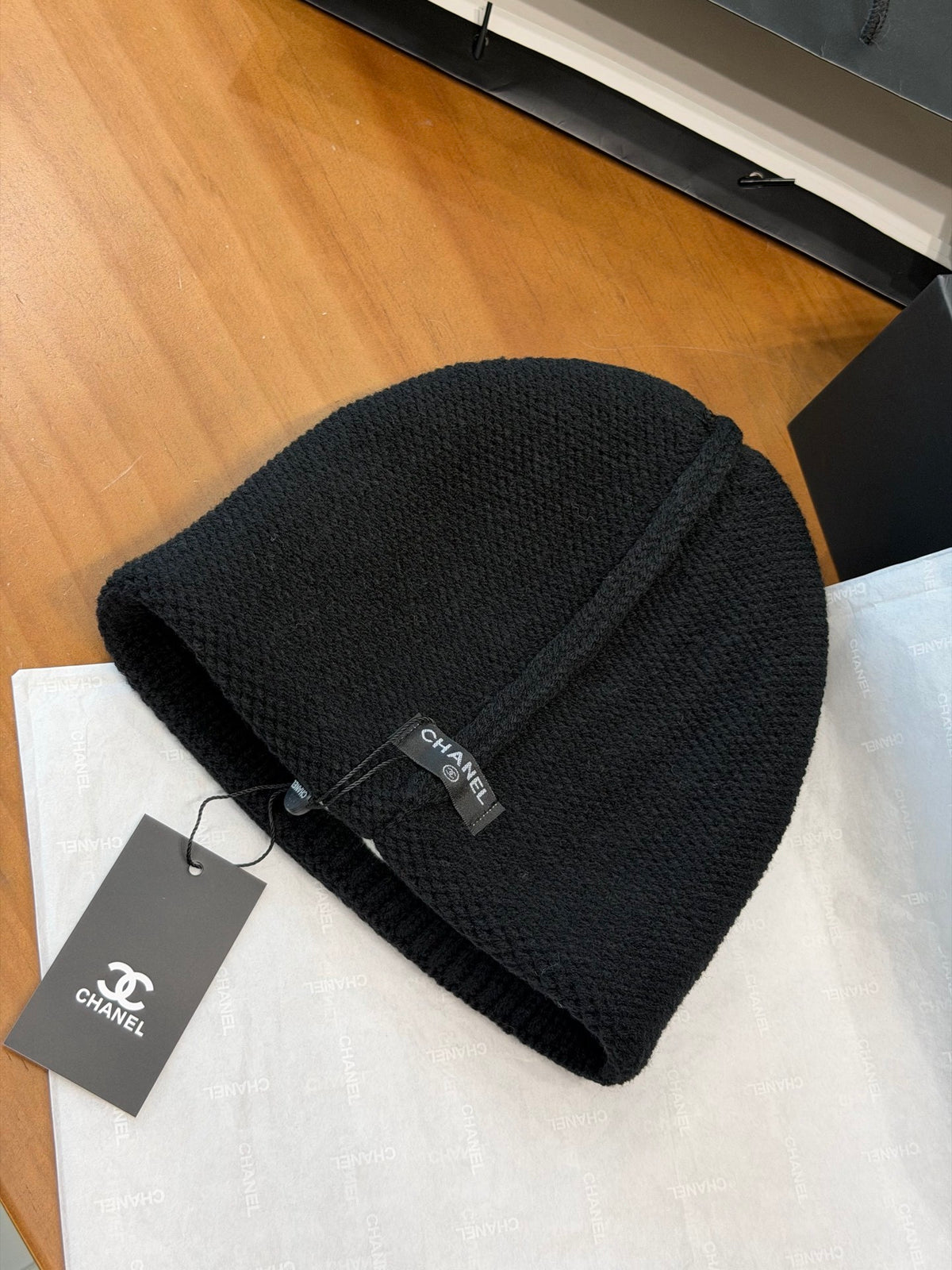 Chanel Colorblock Knit Beanie - 1245544057 - Photo 7