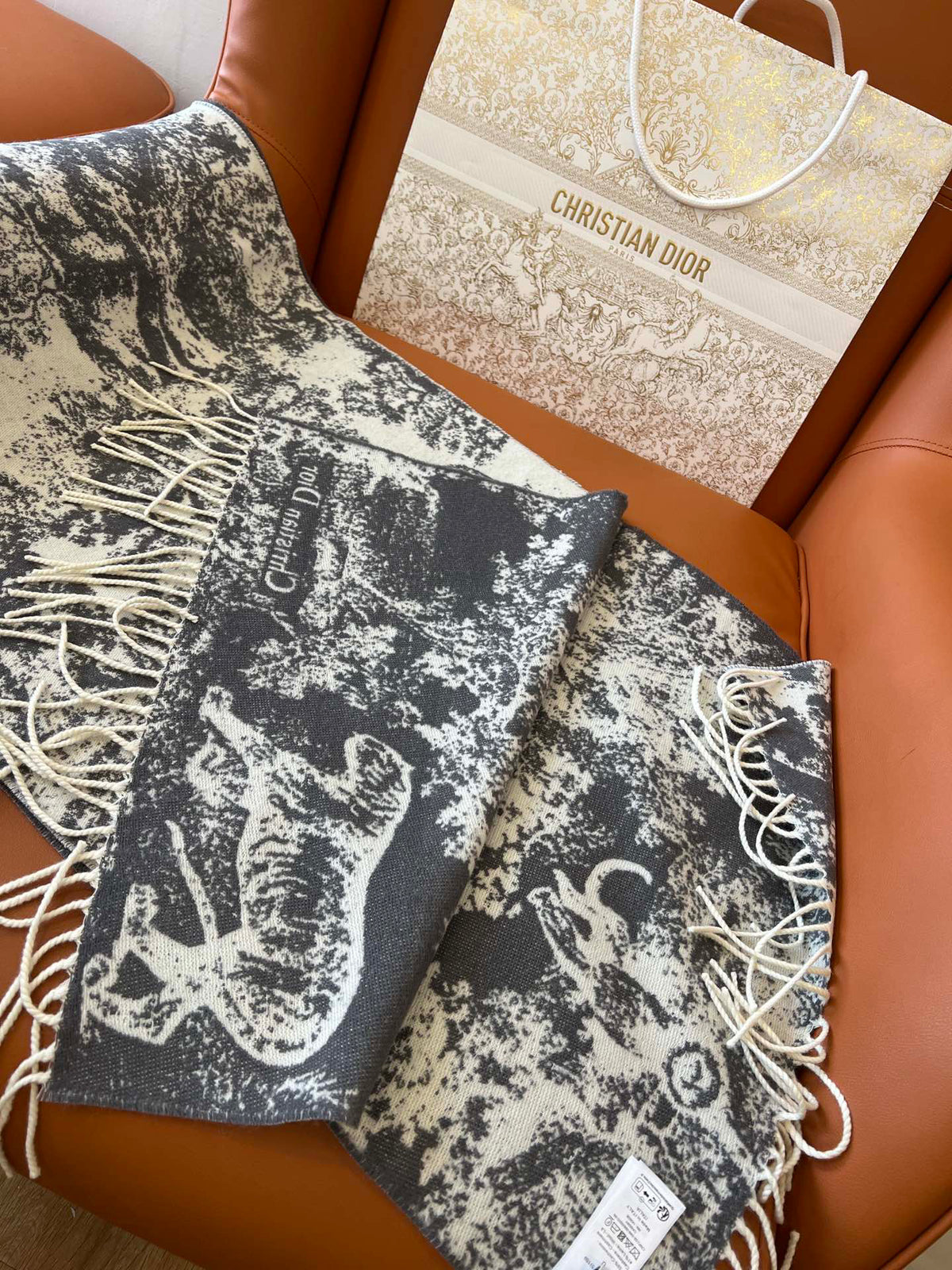 Dior Jacquard Printed Scarf - 984597601 - Photo 7