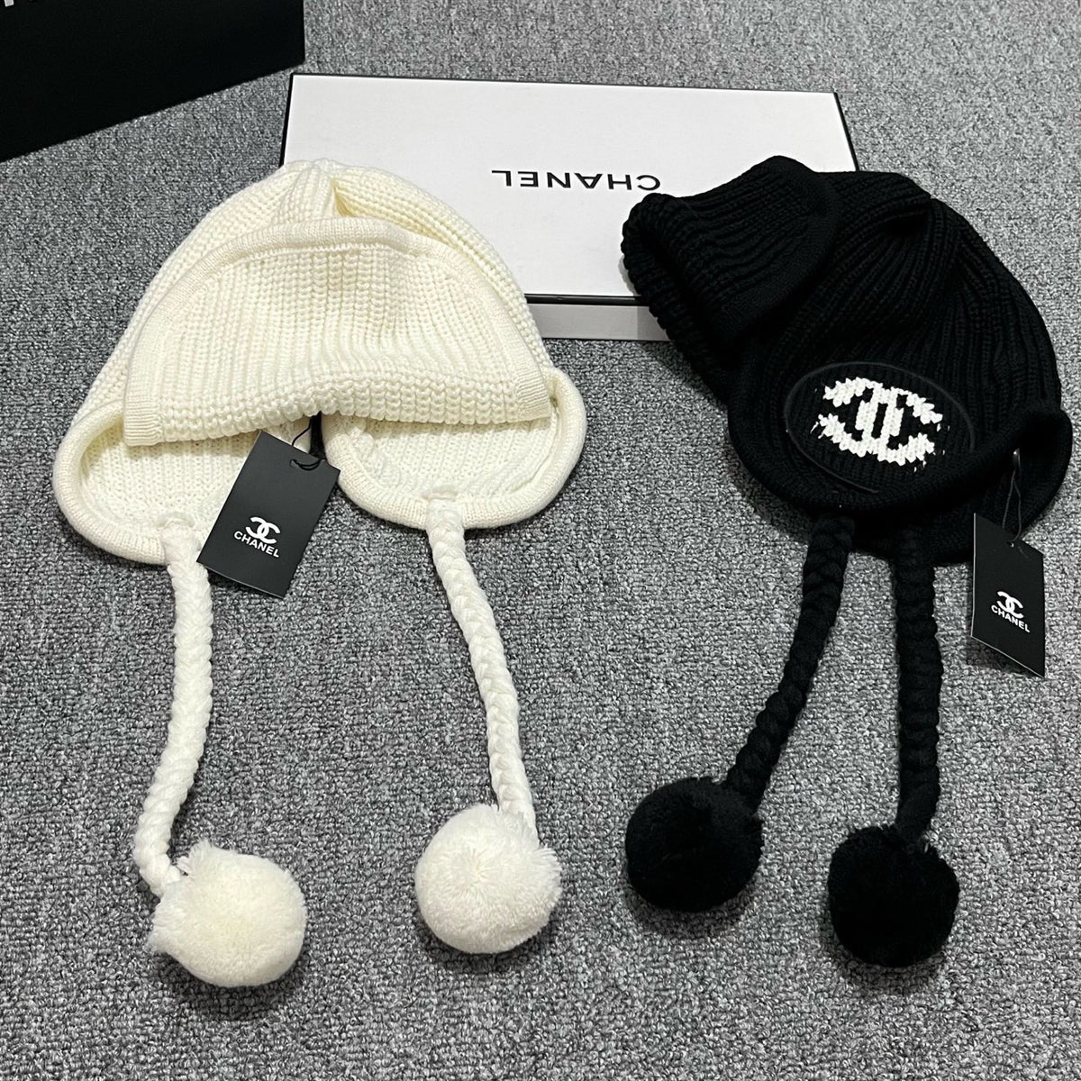 Chanel Logo Detail Knit Beanie - 1141779119 - Photo 7