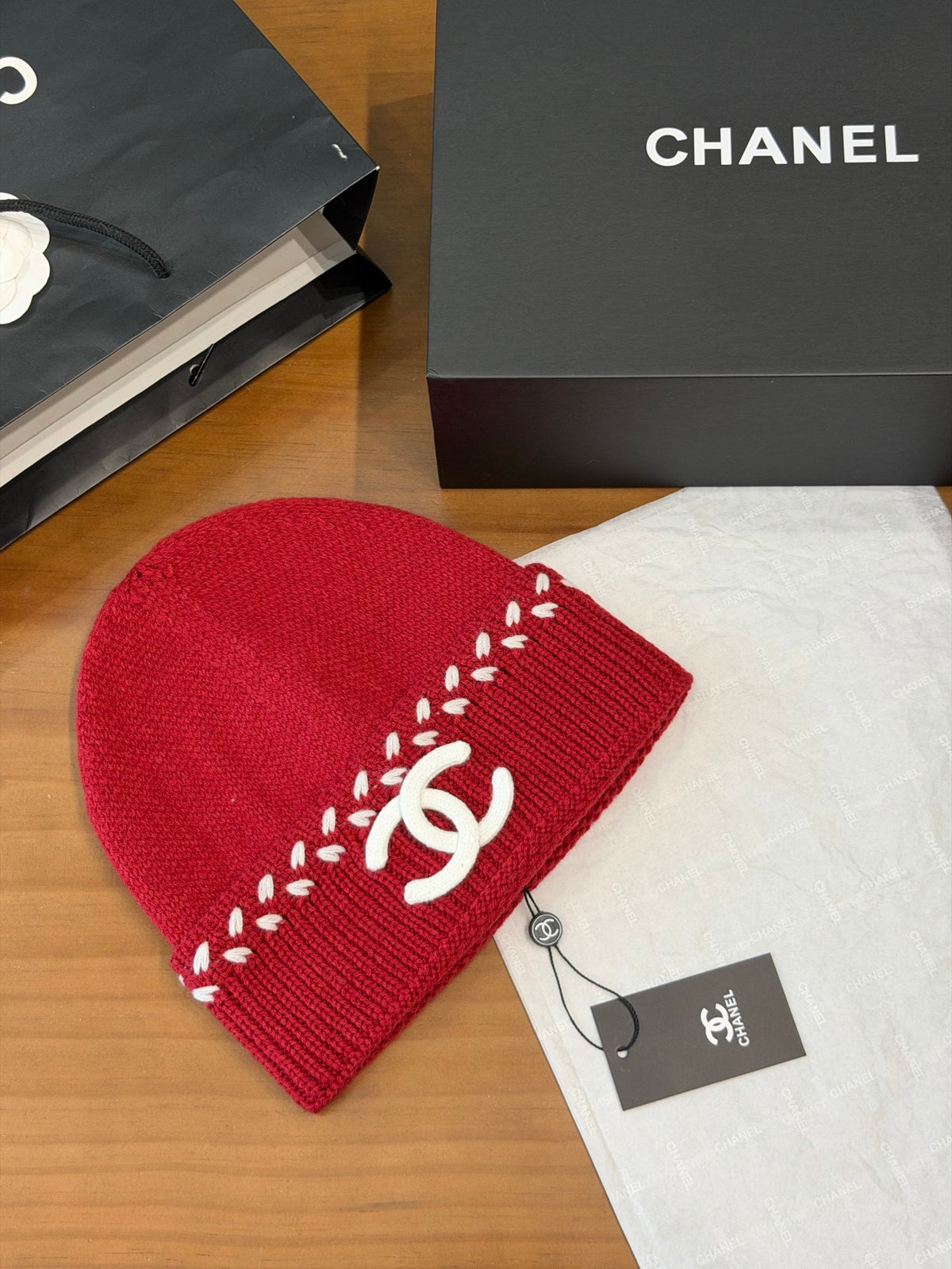 Chanel Knit Beanie - 1245543977 - Photo 7