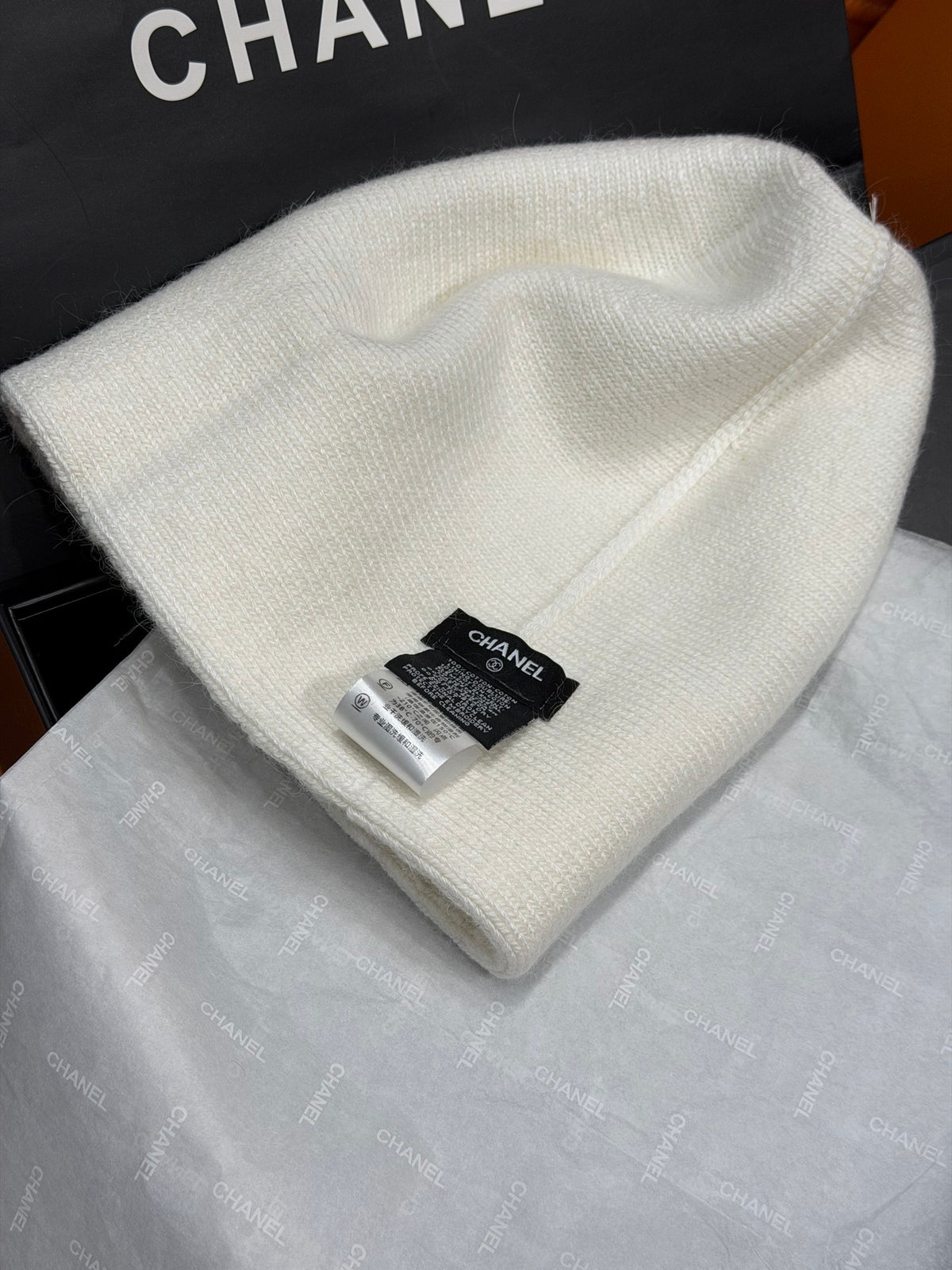 Chanel Embroidered Knit Beanie - 1245544678 - Photo 7