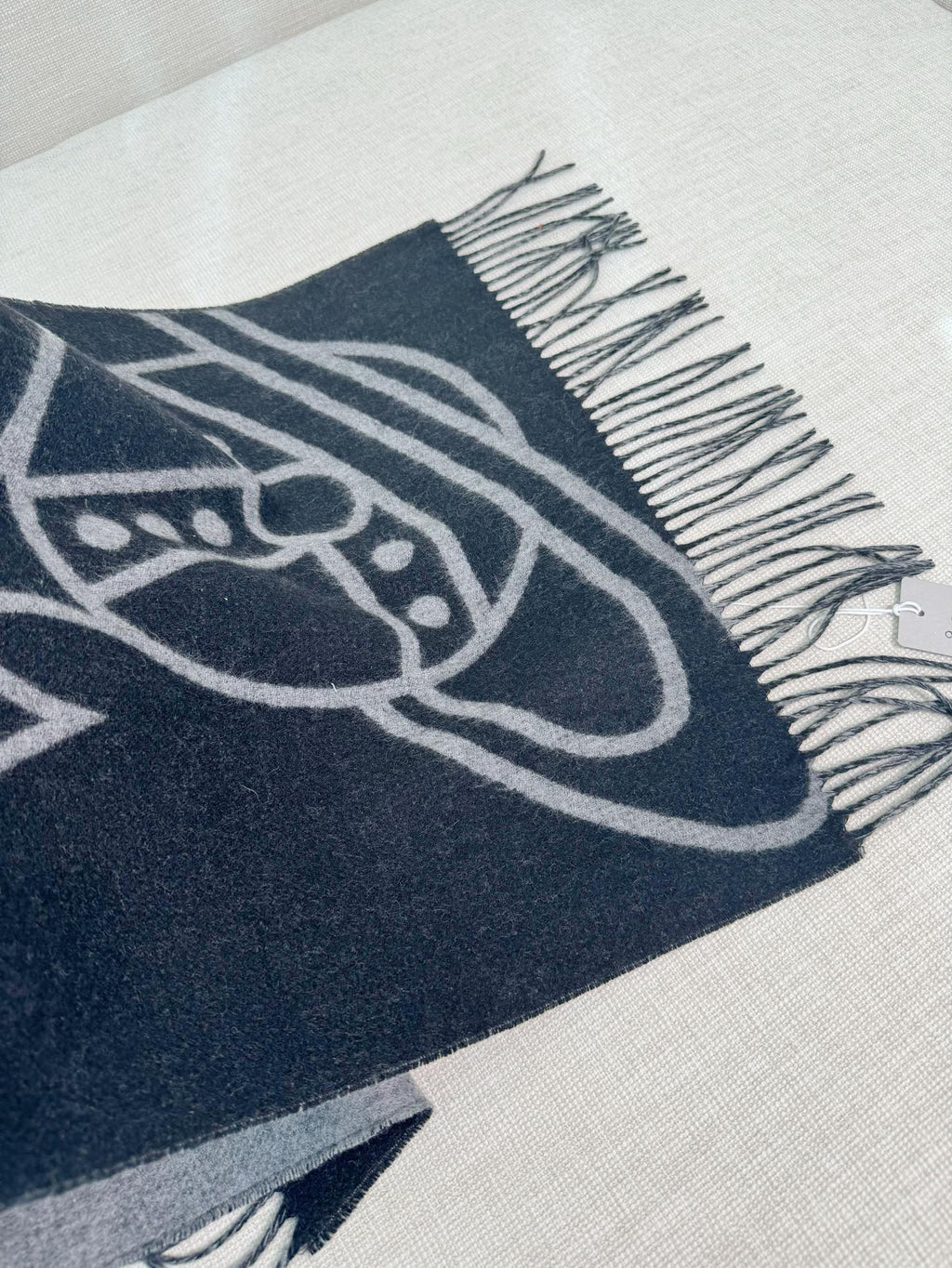 Vivienne Westwood Jacquard Logo Detail Scarf - 973646119 - Photo 7