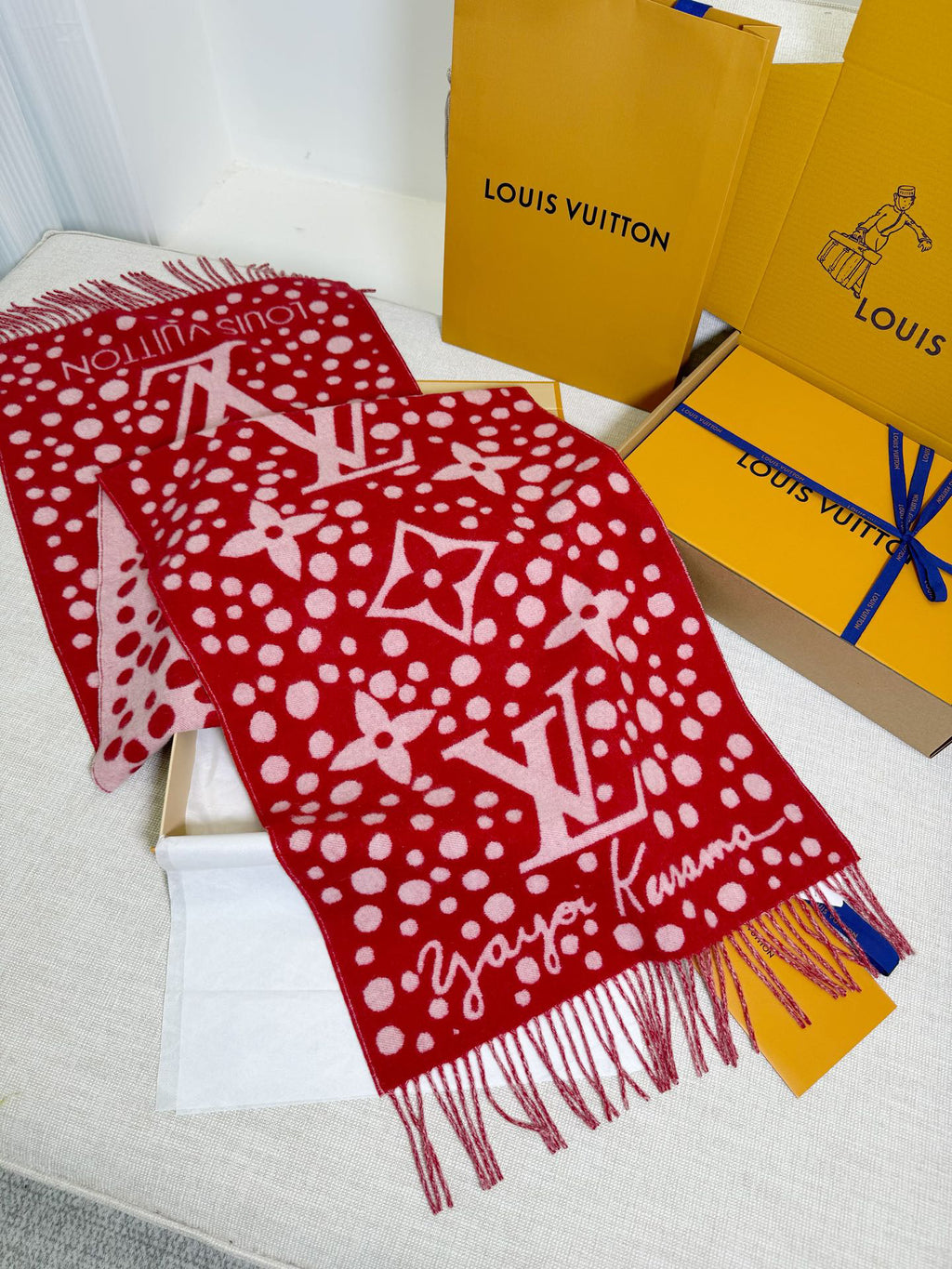 Louis Vuitton Jacquard Logo Detail Scarf - 973645050 - Photo 7