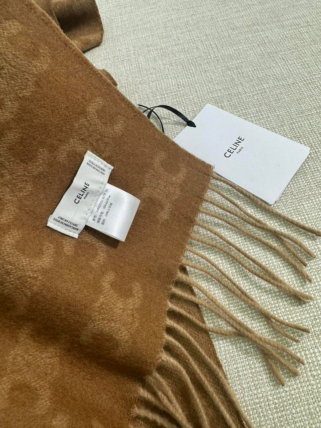 Celine Logo Detail Scarf - 973646868 - Photo 7