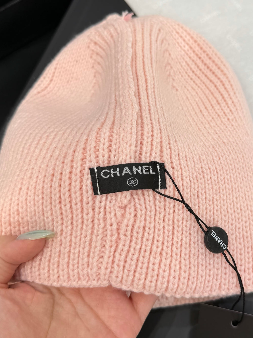 Chanel Jacquard Colorblock Beanie - 1245544416 - Photo 8
