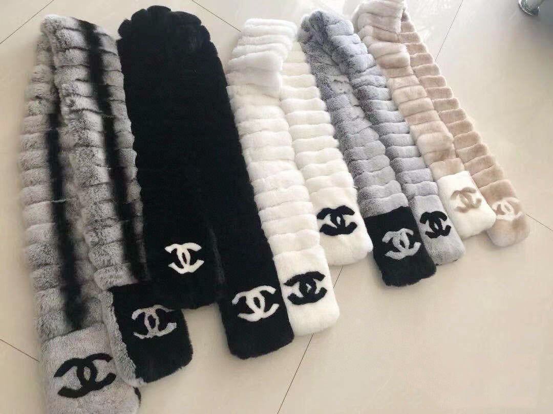 Chanel Logo Detail Scarf - 962272198 - Photo 8