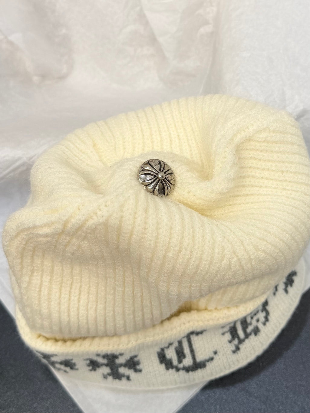 Chrome Hearts Jacquard Logo Detail Beanie - 1245544407 - Photo 8