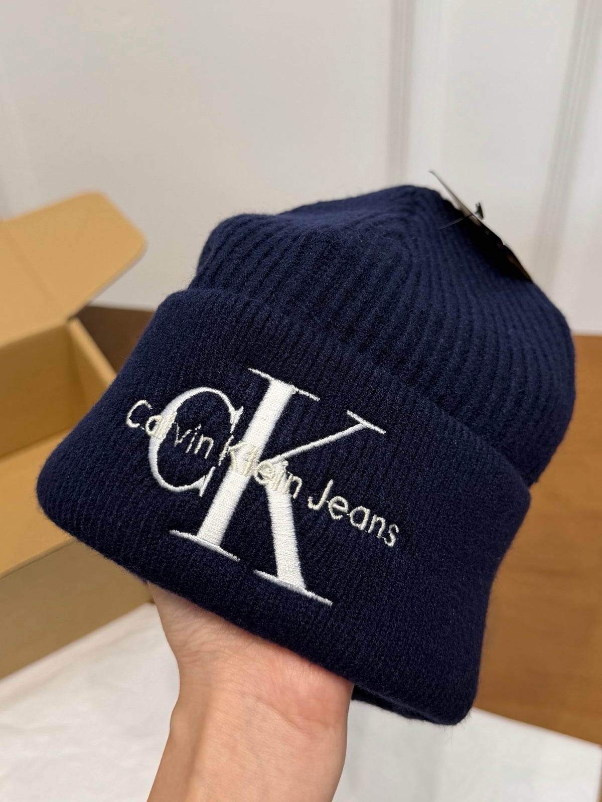 Calvin Klein Embroidered Colorblock Beanie - 1245544223 - Photo 8