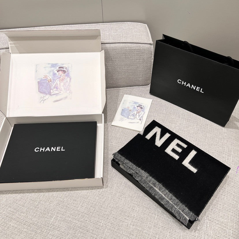 Chanel Logo Detail Scarf - 945444463 - Photo 8