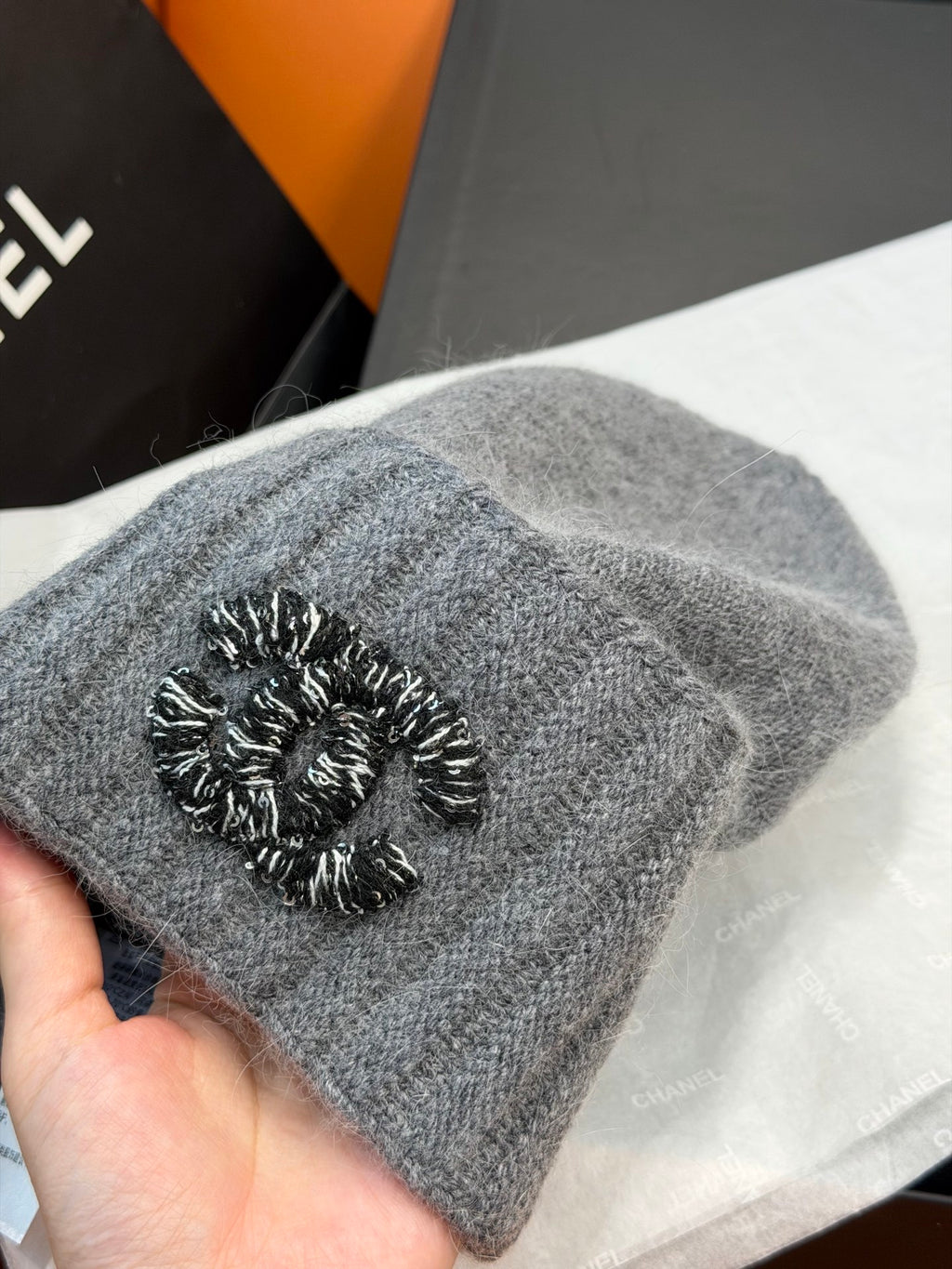 Chanel Knit Beanie - 1245544674 - Photo 8